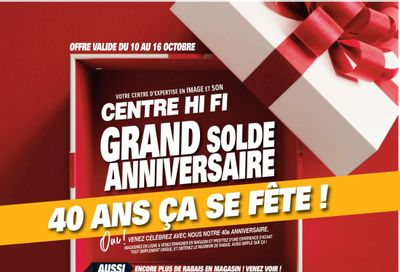 Centre Hi-Fi Flyer October 10 to 16 Centre Hi-Fi Flyer October 10 to 16
