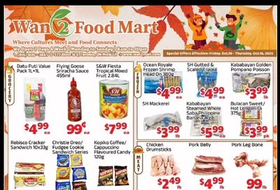 Wan 2 Food Mart Flyer October 10 to 16
