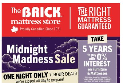 The Brick Mattress Store Flyer October 10 to 22 The Brick Mattress Store Flyer October 10 to 22