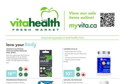Vita Health Fresh Market Flyer October 9 to 29 Vita Health Fresh Market Flyer October 9 to 29