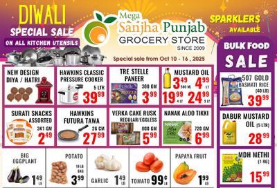 Sanjha Punjab Grocery Store Flyer October 10 to 16 Sanjha Punjab Grocery Store Flyer October 10 to 16