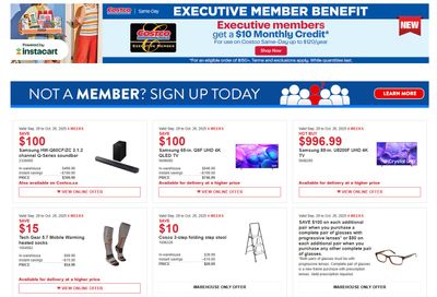 Costco (West, ON & Atlantic Canada) Warehouse Offers  October 13 to 26