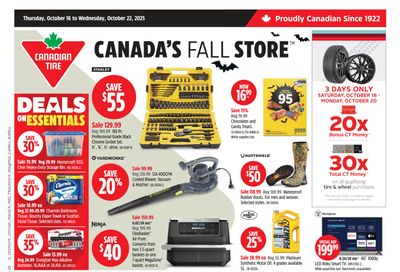 Canadian Tire (Atlantic) Flyer October 16 to 22