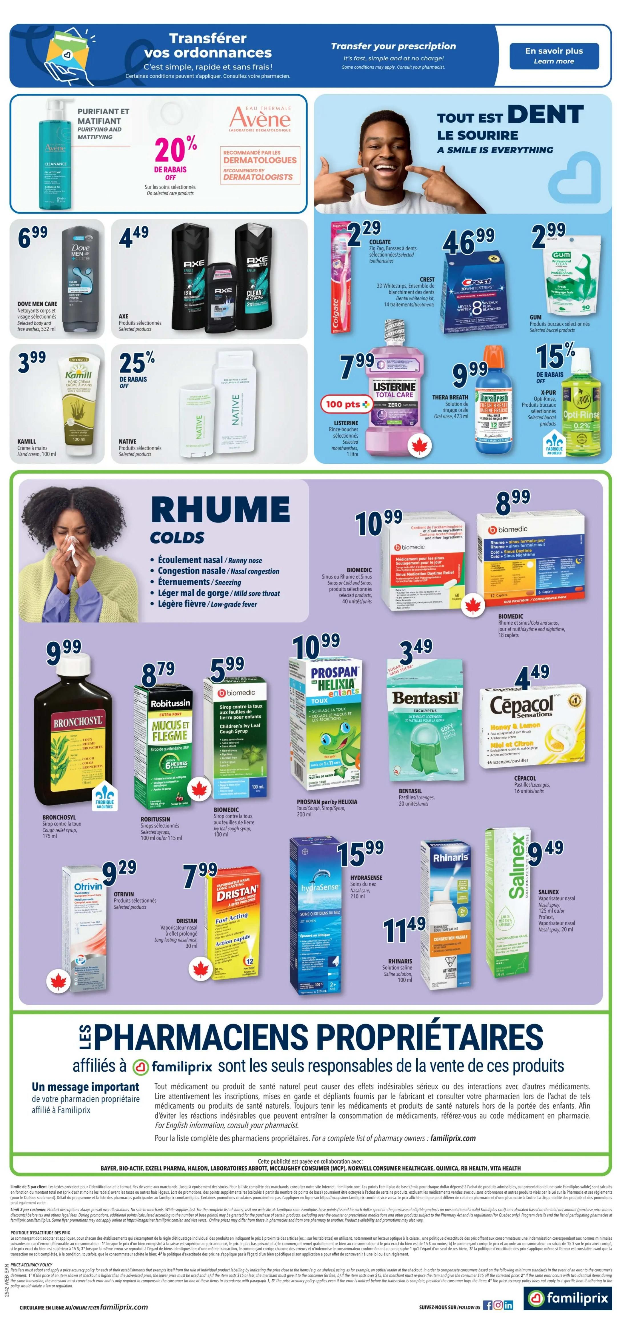 Familiprix Sante Flyer October 16 to 22