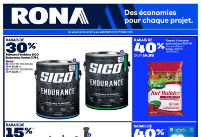 Rona & Rona+ (QC) Flyer October 16 to 22
