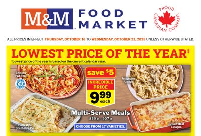 M&M Food Market (Atlantic & West) Flyer October 16 to 22