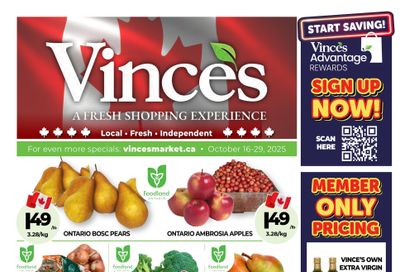 Vince's Market Flyer October 16 to 29