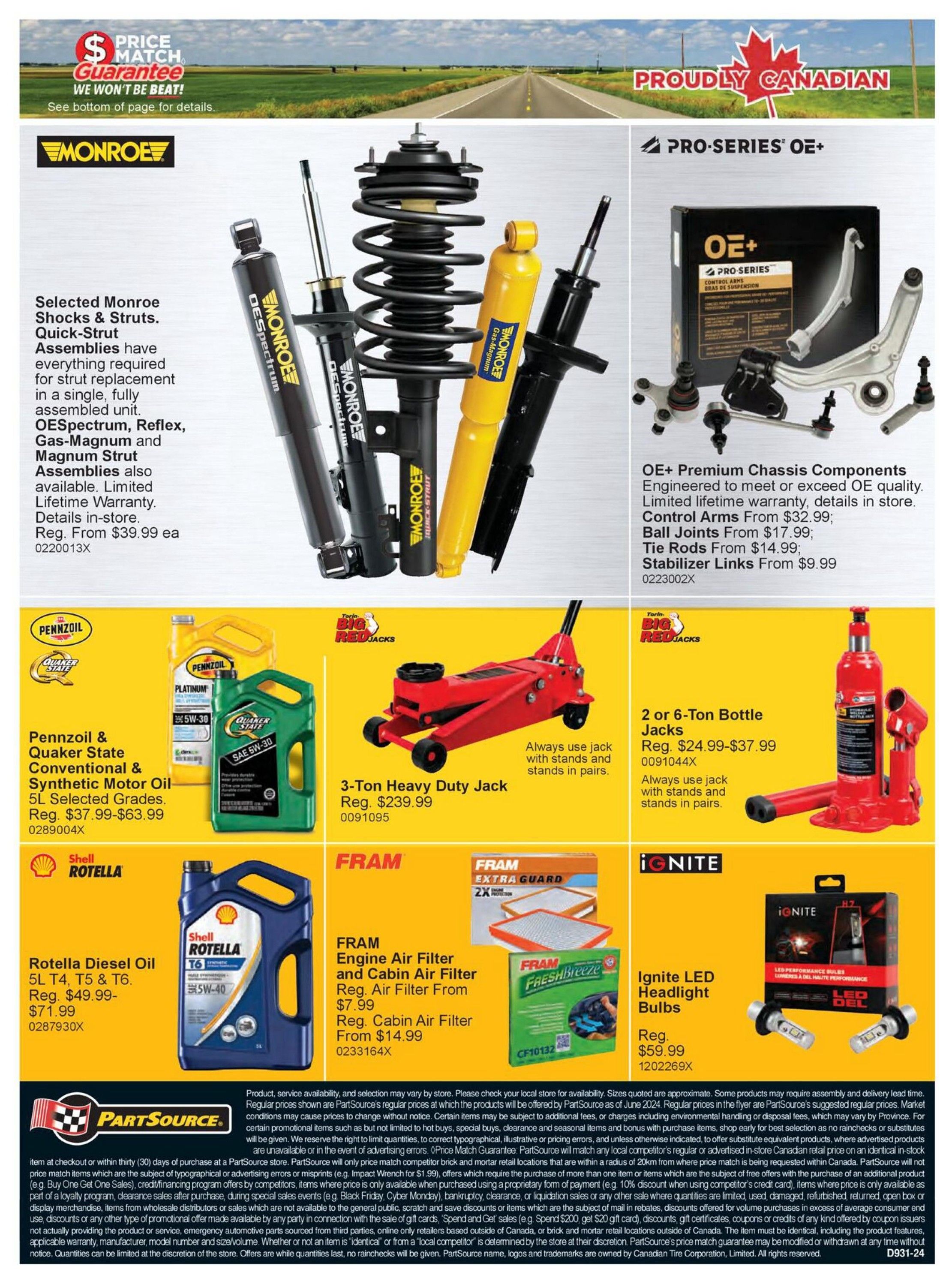 PartSource Flyer October 16 to 22