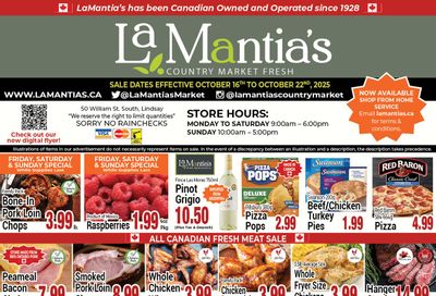 LaMantia's Flyer October 16 to 22