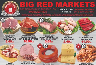 Big Red Markets Flyer October 16 to 22 Big Red Markets Flyer October 16 to 22