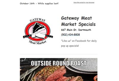Gateway Meat Market Flyer October 16 to 22 Gateway Meat Market Flyer October 16 to 22