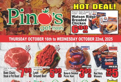 Pino's Flyer October 16 to 22