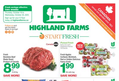 Highland Farms Flyer October 16 to 29 Highland Farms Flyer October 16 to 29