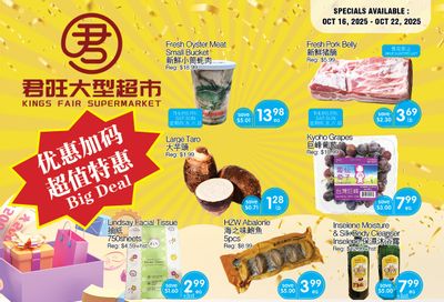 Kings Fair Supermarket Flyer October 16 to 22 Kings Fair Supermarket Flyer October 16 to 22