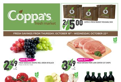 Coppa's Fresh Market Flyer October 16 to 22 Coppa's Fresh Market Flyer October 16 to 22