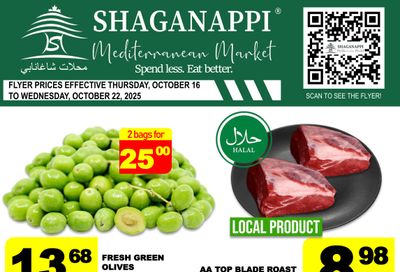 Shaganappi Mediterranean Market Flyer October 16 to 22