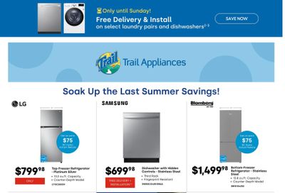 Trail Appliances (BC) Flyer October 16 to 19