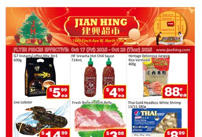 Jian Hing Supermarket (North York) Flyer October 17 to 23