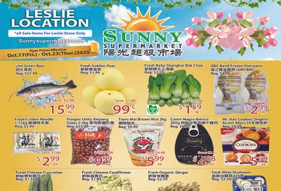 Sunny Supermarket (Leslie) Flyer October 17 to 23