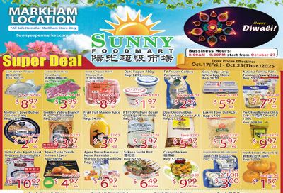 Sunny Foodmart (Markham) Flyer October 17 to 23