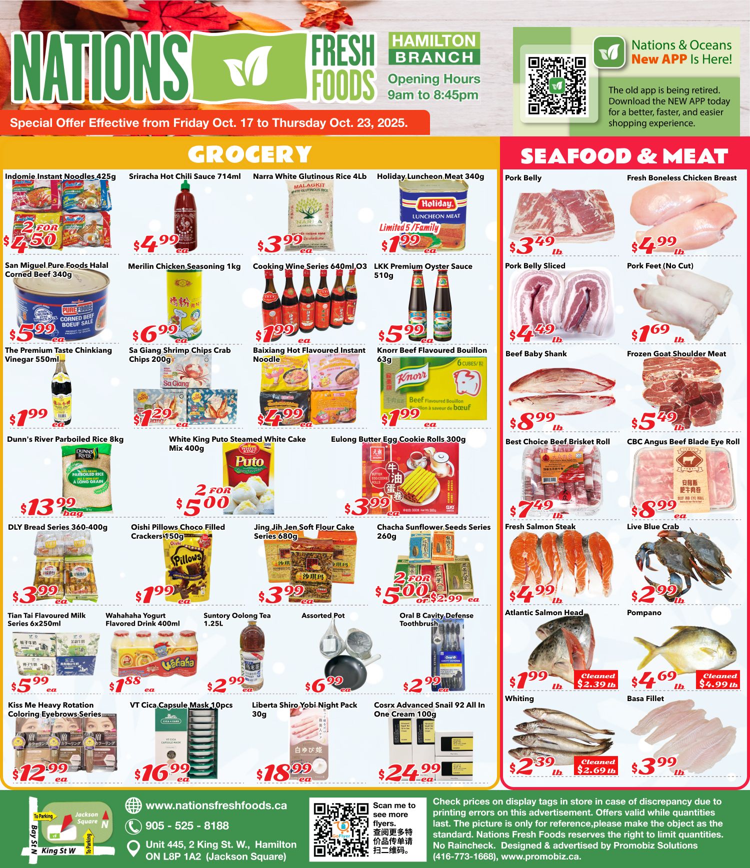 Nations Fresh Foods (Hamilton) Flyer October 17 to 23