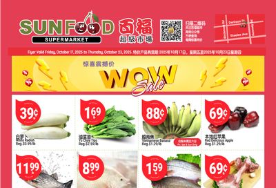 Sunfood Supermarket Flyer October 17 to 23 Sunfood Supermarket Flyer October 17 to 23
