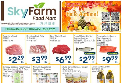 SkyFarm Food Mart Flyer October 17 to 23