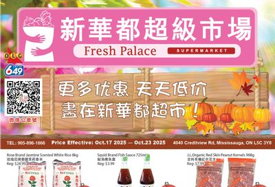 Fresh Palace Supermarket Flyer October 17 to 23