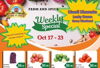 Farm And Spice Grocers Flyer October 17 to 23 Farm And Spice Grocers Flyer October 17 to 23