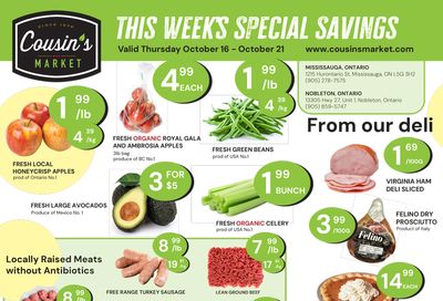 Cousin's Market Flyer October 16 to 21 Cousin's Market Flyer October 16 to 21