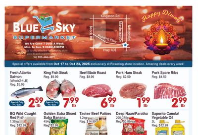 Blue Sky Supermarket (Pickering) Flyer October 17 to 23
