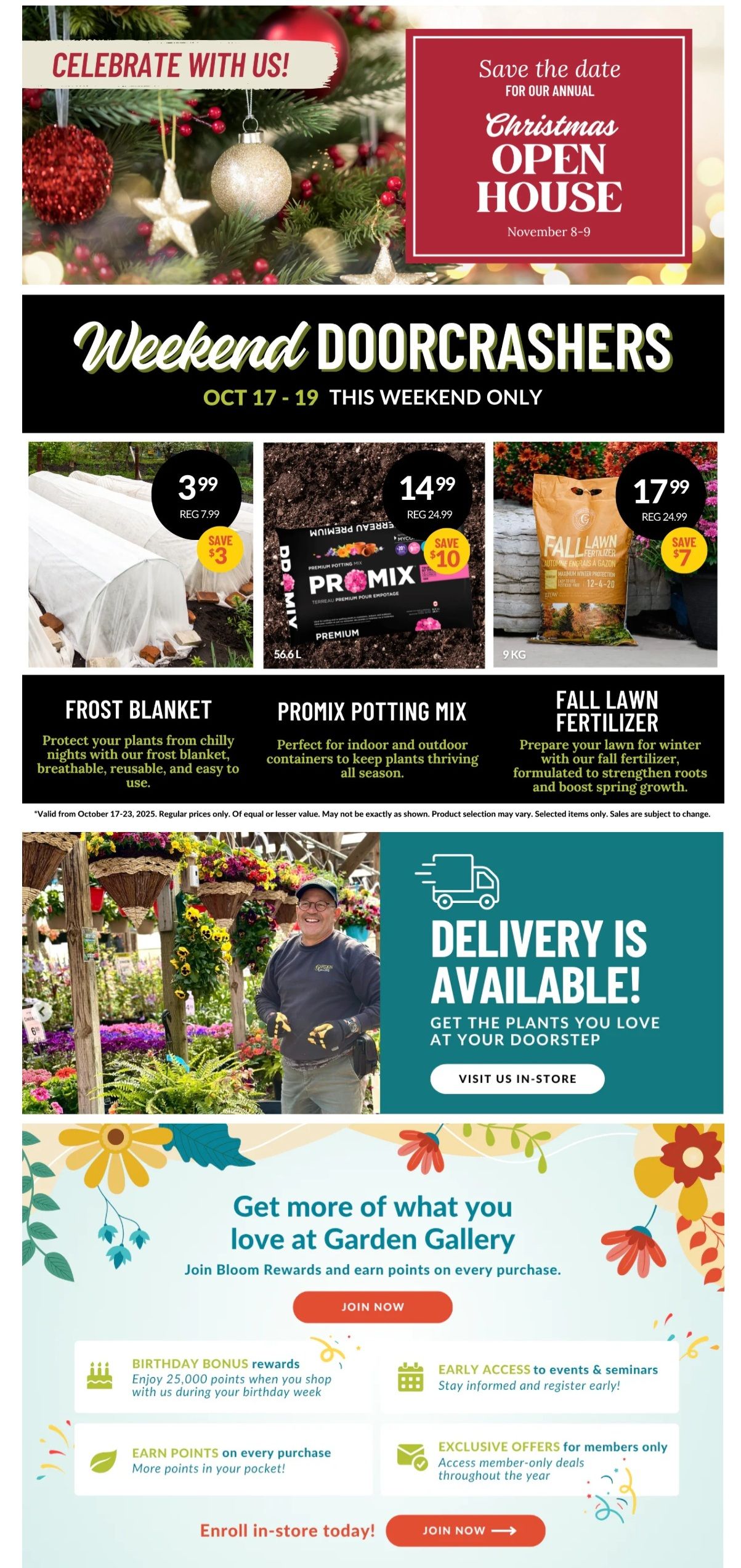 Lakeside Garden Gallery Flyer October 17 to 23
