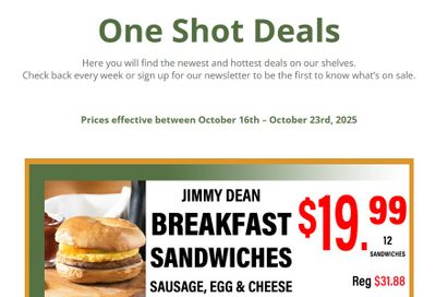 Country Traditions One-Shot Deals Flyer October 16 to 23 Country Traditions One-Shot Deals Flyer October 16 to 23