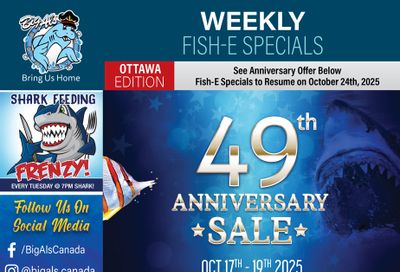 Big Al's (Ottawa) Weekly Specials October 17 to 19