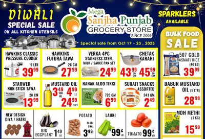 Sanjha Punjab Grocery Store Flyer October 17 to 23
