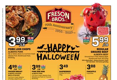 Freson Bros. Flyer October 24 to 30
