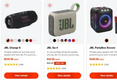 JBL Canada: Sale up to 40% off + Free Shipping