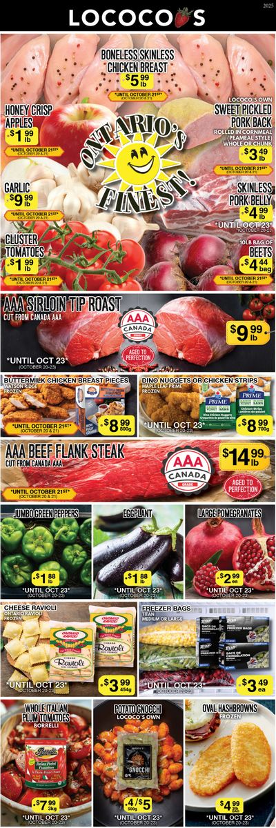 Lococo's Flyer October 20 to 23