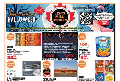 Len's Mill Stores Flyer October 20 to November 2 Len's Mill Stores Flyer October 20 to November 2