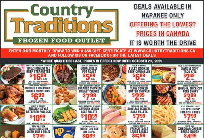 Country Traditions Flyer October 16 to 23 Country Traditions Flyer October 16 to 23