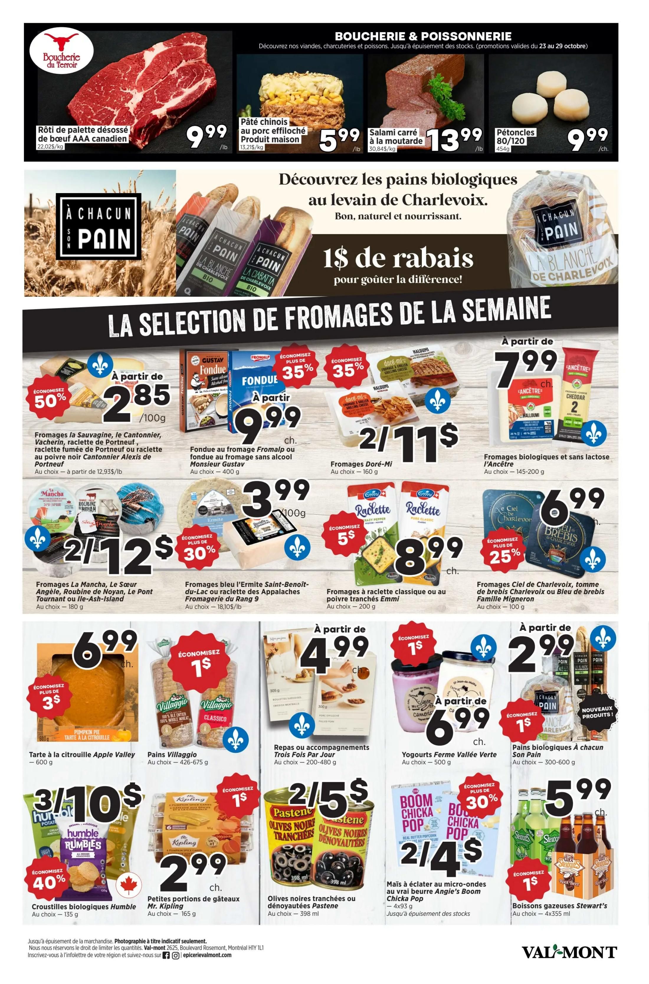Val-Mont Flyer October 23 to 29