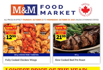 M&M Food Market (Atlantic, ON & West) Flyer October 23 to 29