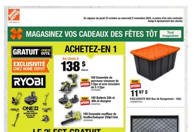 Home Depot (QC) Flyer October 23 to November 5