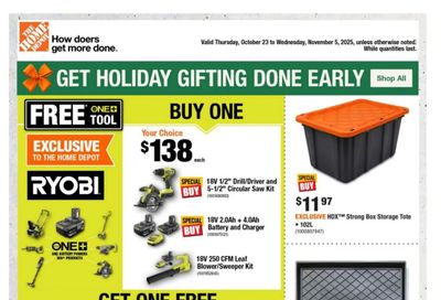 Home Depot (Atlantic) Flyer October 23 to November 5