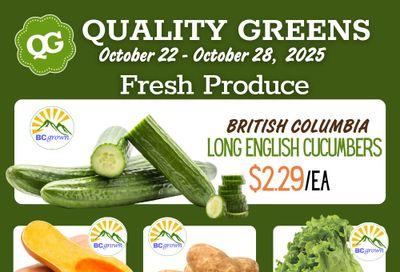 Quality Greens Flyer October 22 to 28