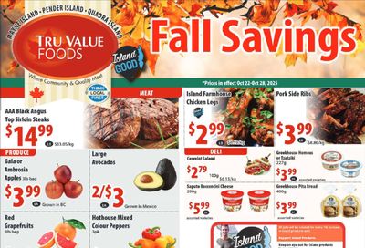 Tru Value Foods Flyer October 22 to 28 Tru Value Foods Flyer October 22 to 28