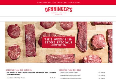 Denninger's Weekly Specials October 22 to 28 Denninger's Weekly Specials October 22 to 28