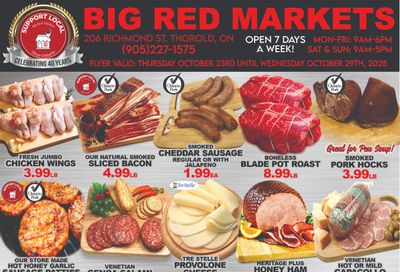 Big Red Markets Flyer October 23 to 29