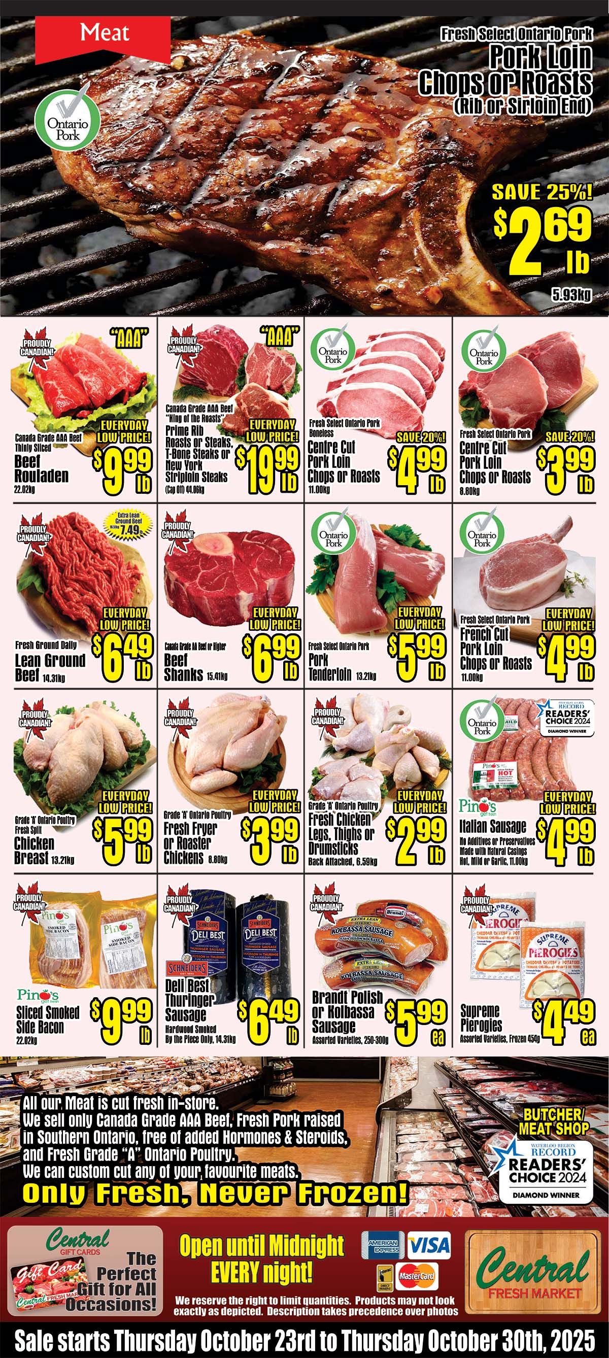 Central Fresh Market Flyer October 23 to 30