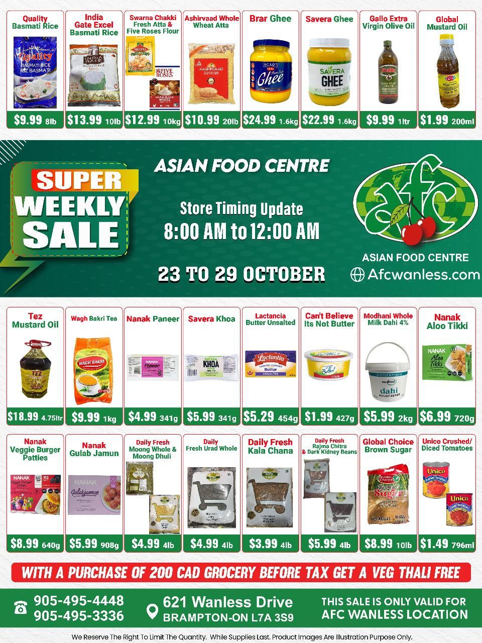 Asian Food Centre (Wanless Dr.) Flyer October 23 to 29